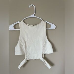 Revamped Cut out crop top size Medium